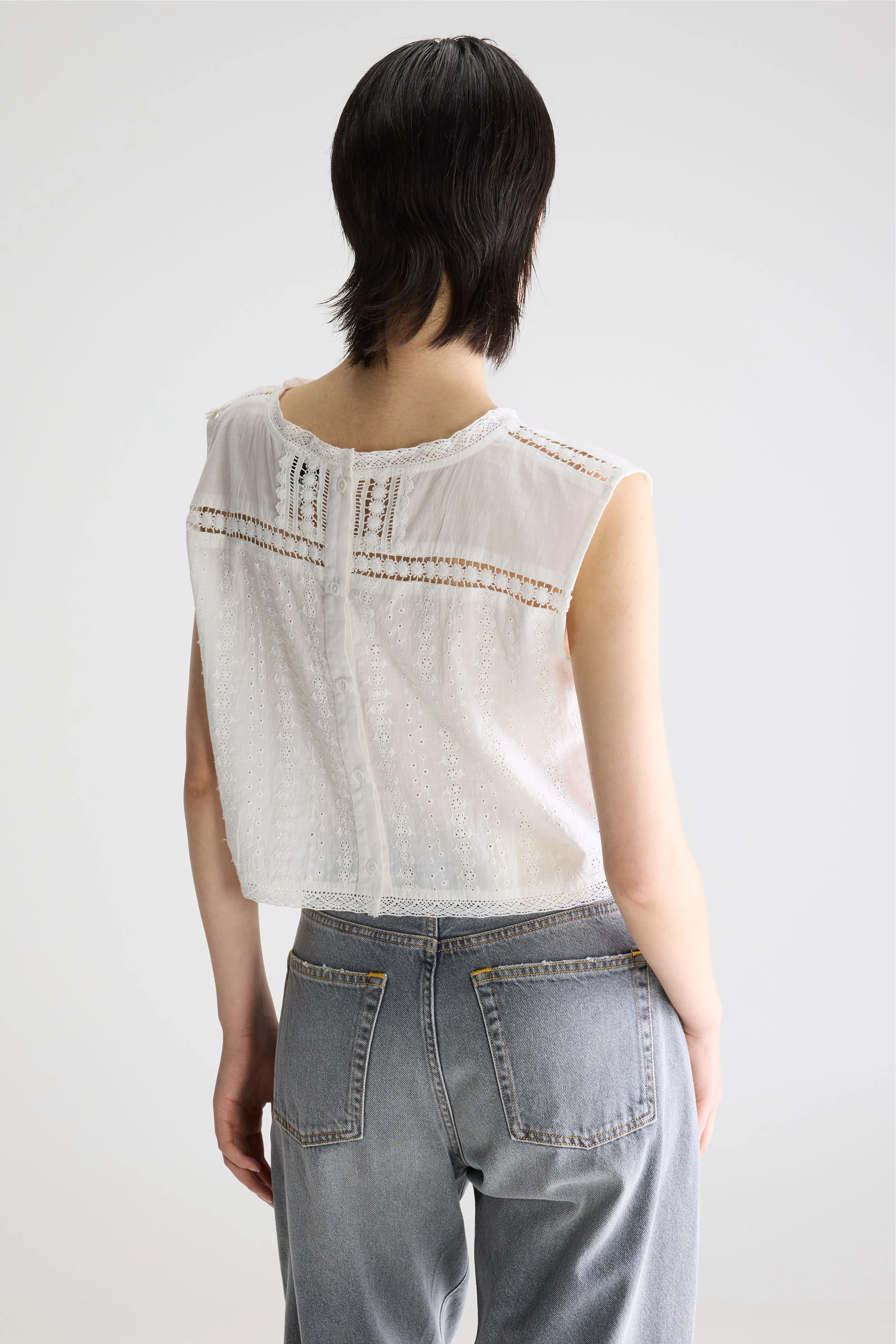 Bellerose Donna embroidered blouse (261 / W / WHITE)