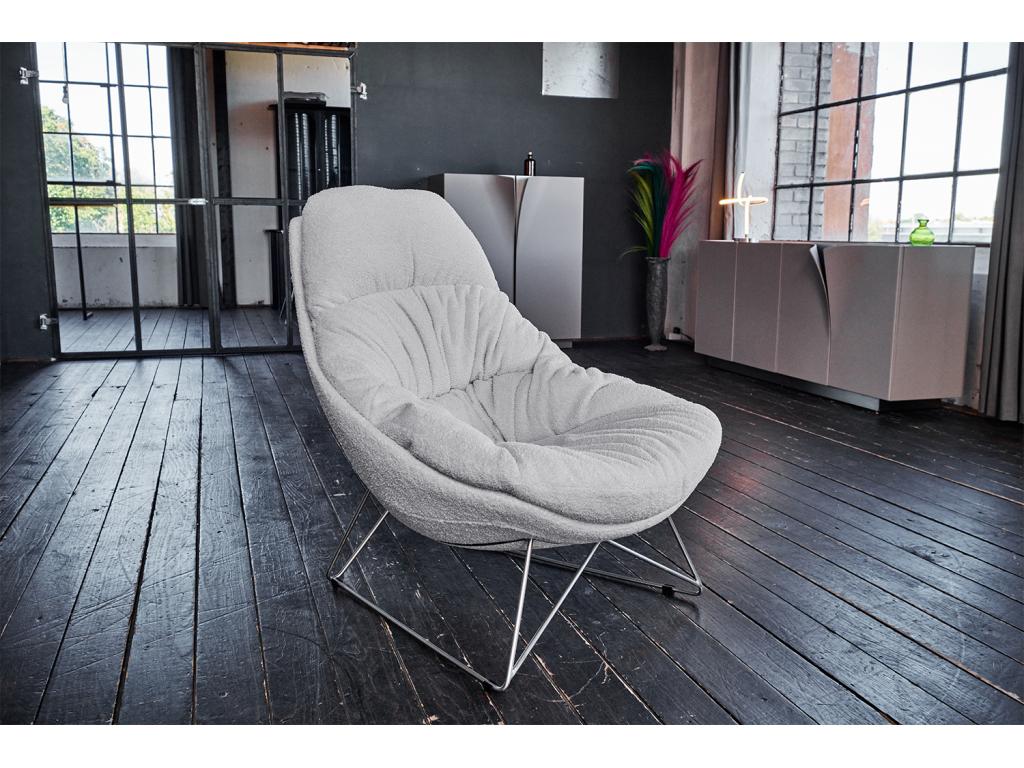 Sillón - Gris tela tejida - Homelyvo