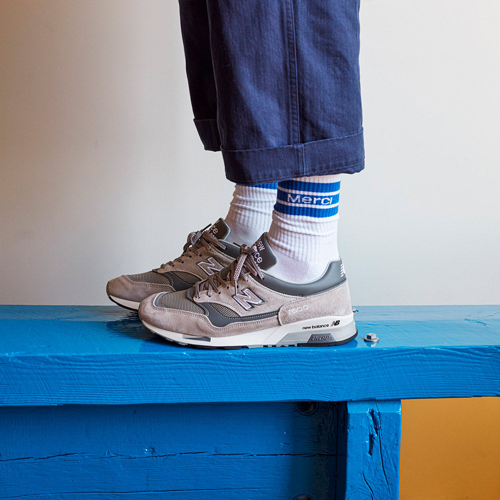 Merci - Chaussettes en coton - Bleu Matisse