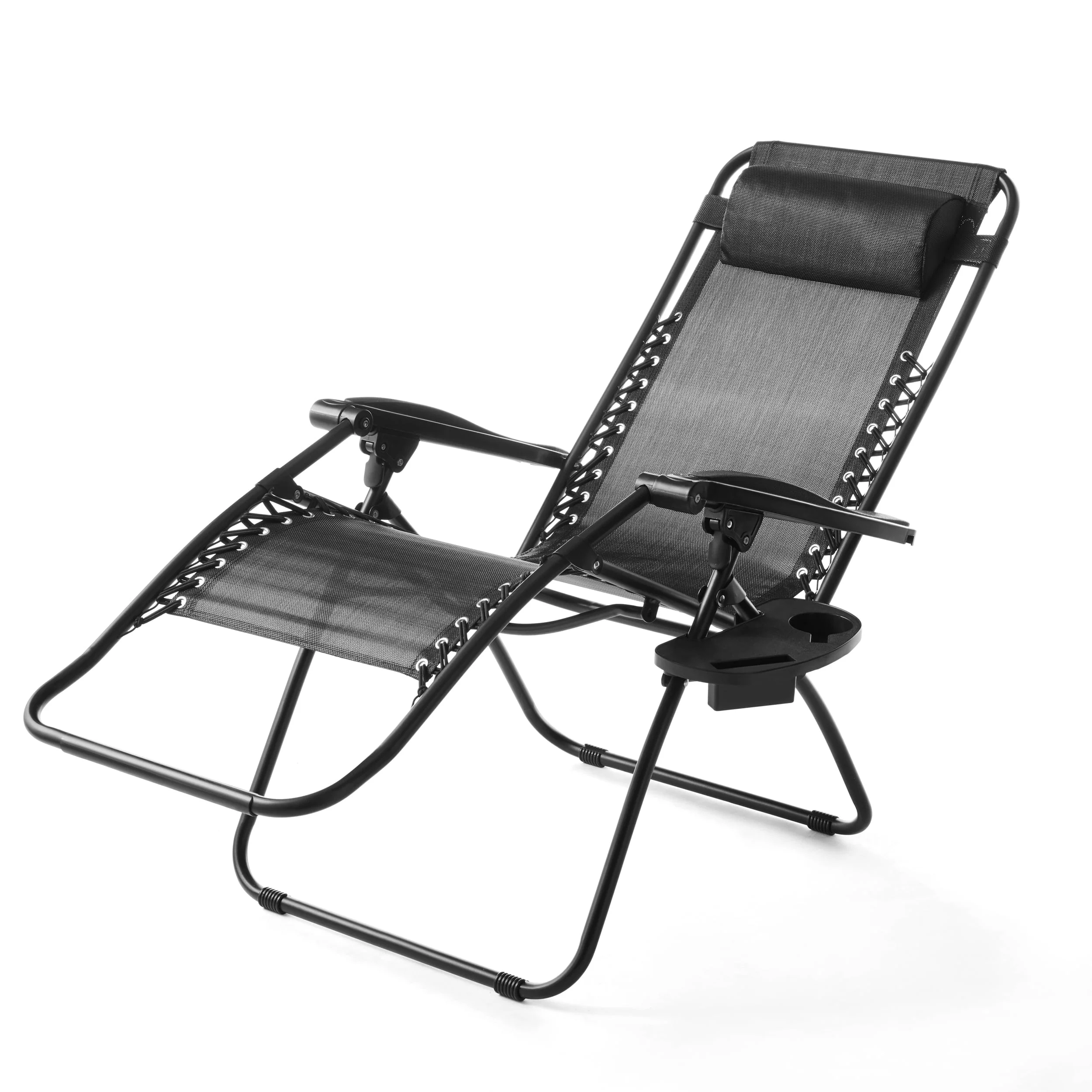 Mainstays Zero Gravity Chair Lounger, 2 Pack - Black - Image 7