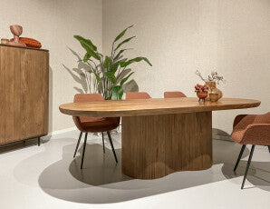 Livingfurn - Eetkamertafel Sevilla 220cm - Mangohout