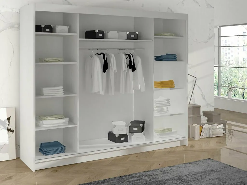 Armario Mueblestop 161 Blanco 215x200x58cm Puertas de armario - Correderas LGOB80889