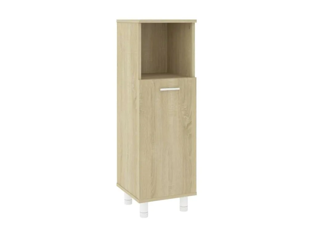 Armario de baño Prietocasa contrachapada color Prietocasa 30x30x95 cm Marrón
