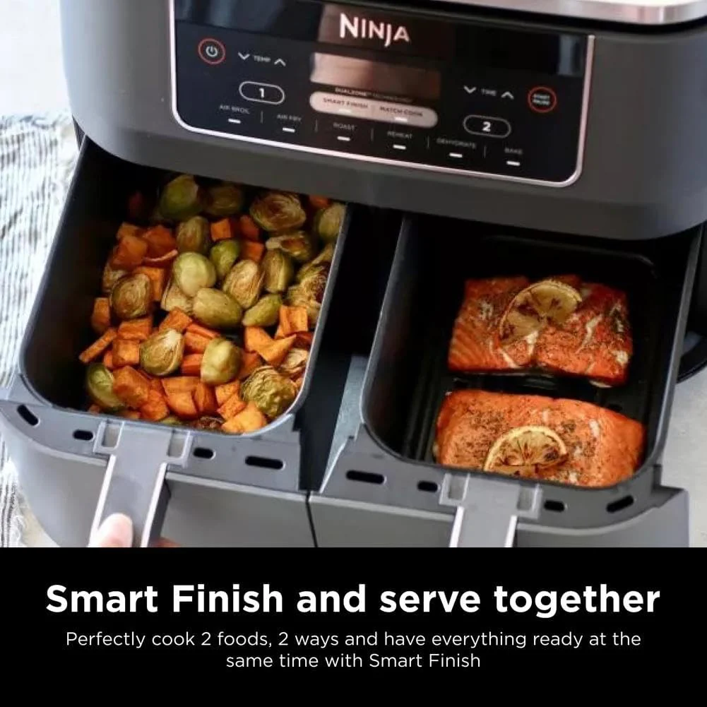 Ninja Foodi 6-in-1 FlexBasket Air Fryer with 7-Quart MegaZone and Basket Divider