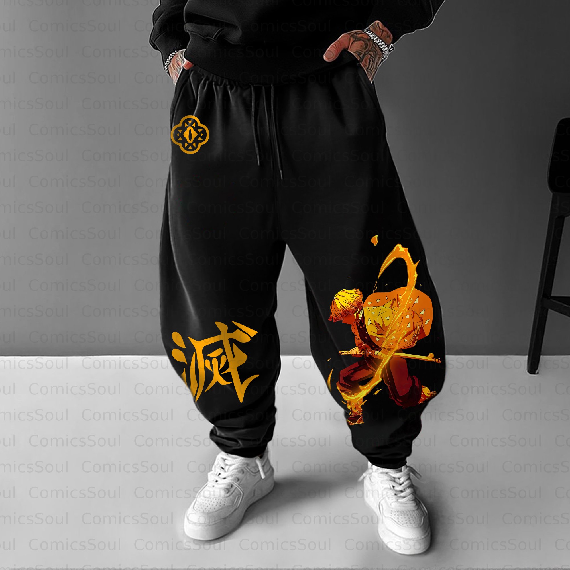Unisex Anime Inspired Vintage Pants | KNY