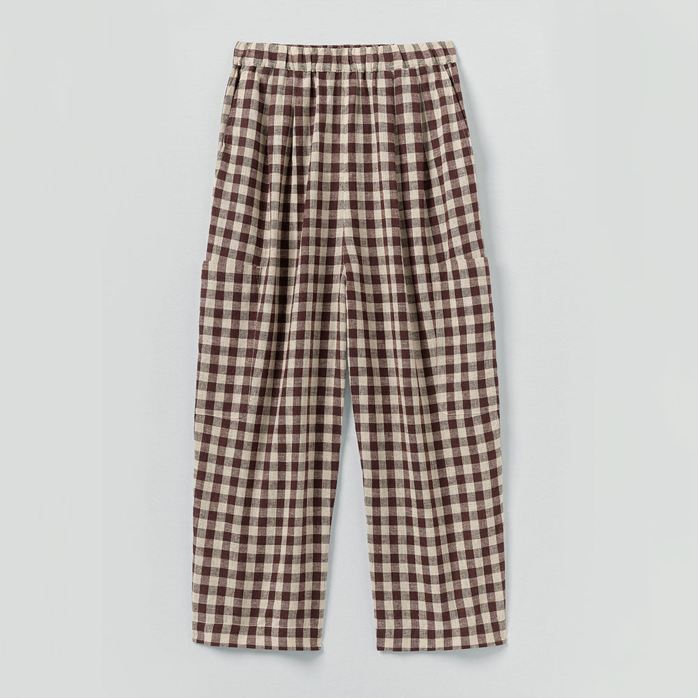 Toast - Pantalon Vichy - Dark Chocolate & Ecru