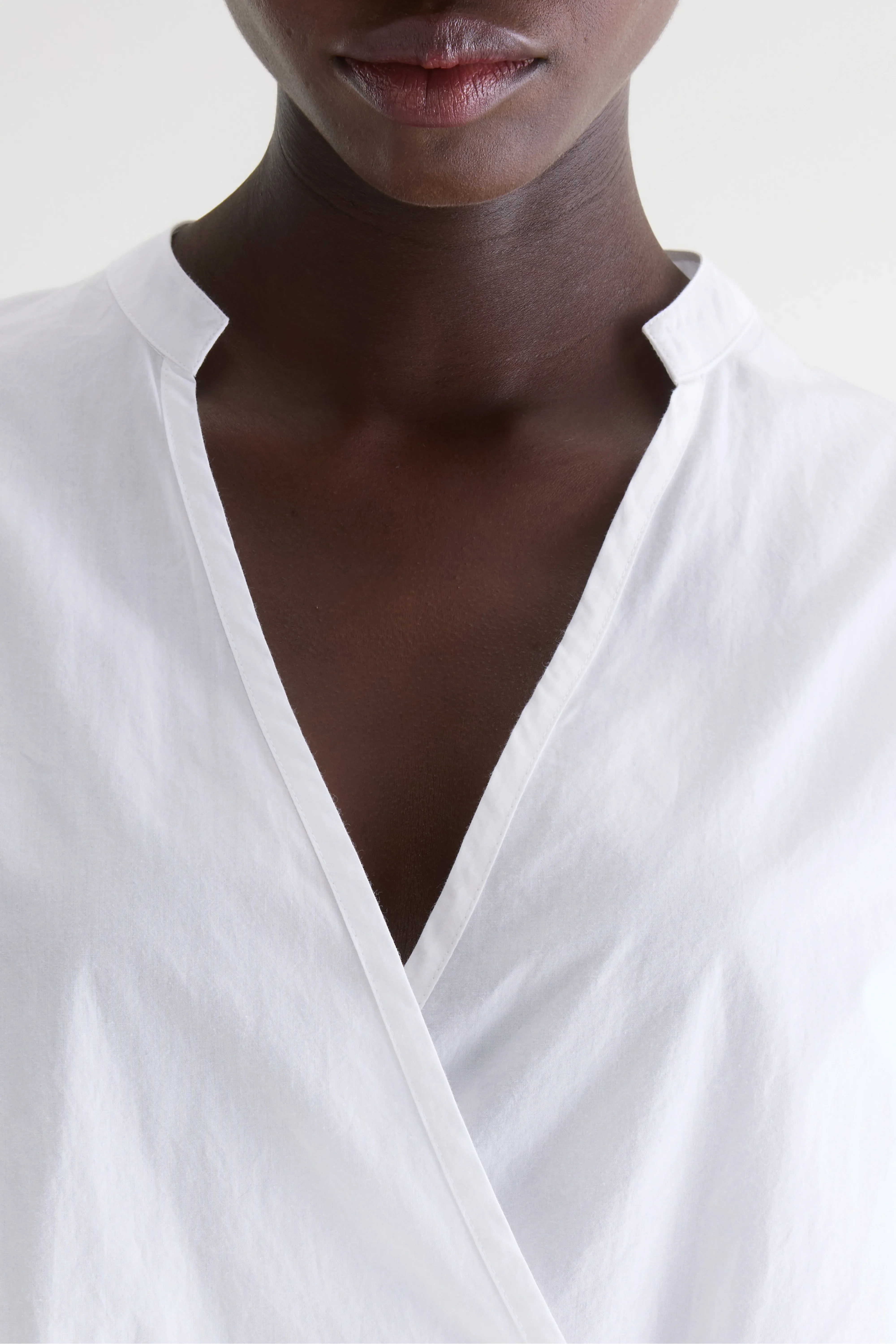 Bellerose Collin wrap-front blouse (261 / W / WHITE)