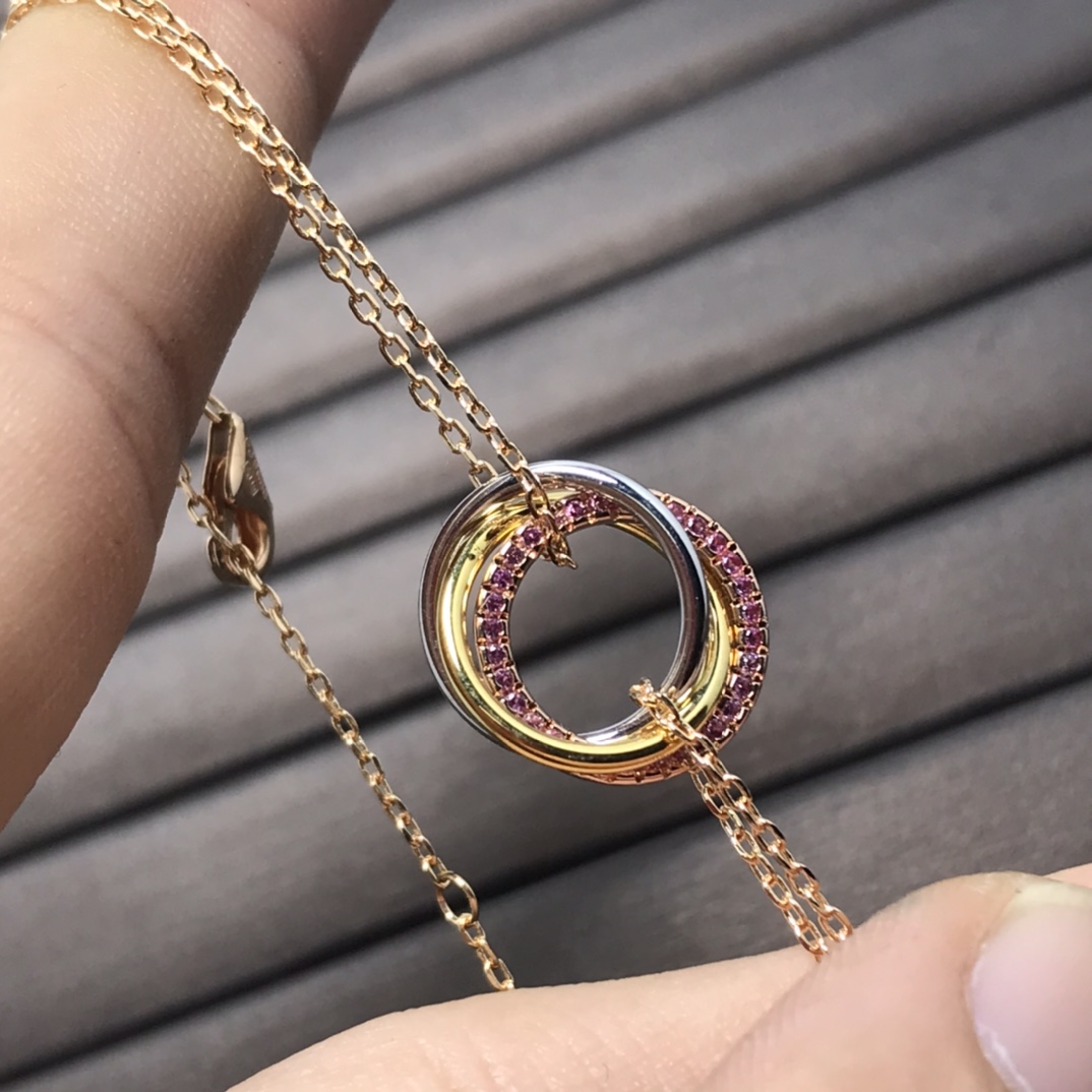 Cartier Diamond Trinity Chain Bracelet - Original Replica Club