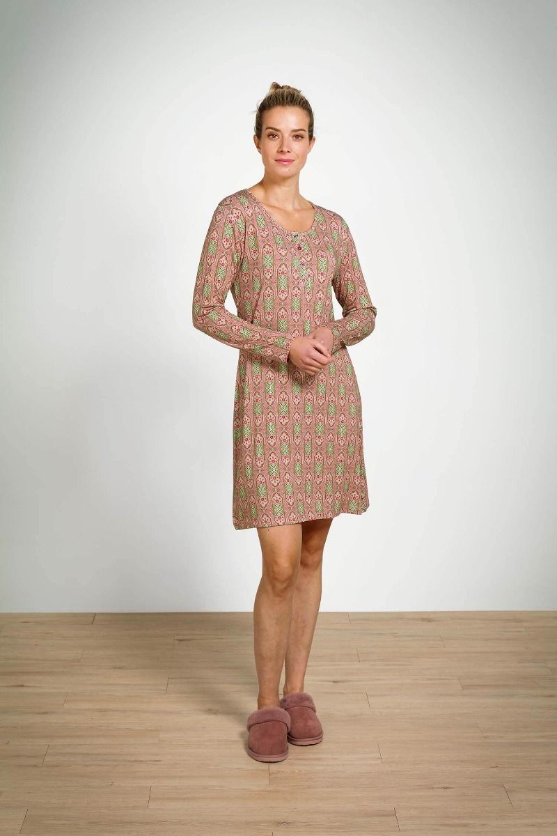 Desiree Long Sleeve Nightdress Jabalini Pink