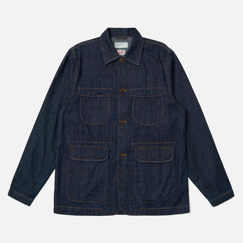 Universal Works - Veste de Travail Denim Kaihara - Indigo