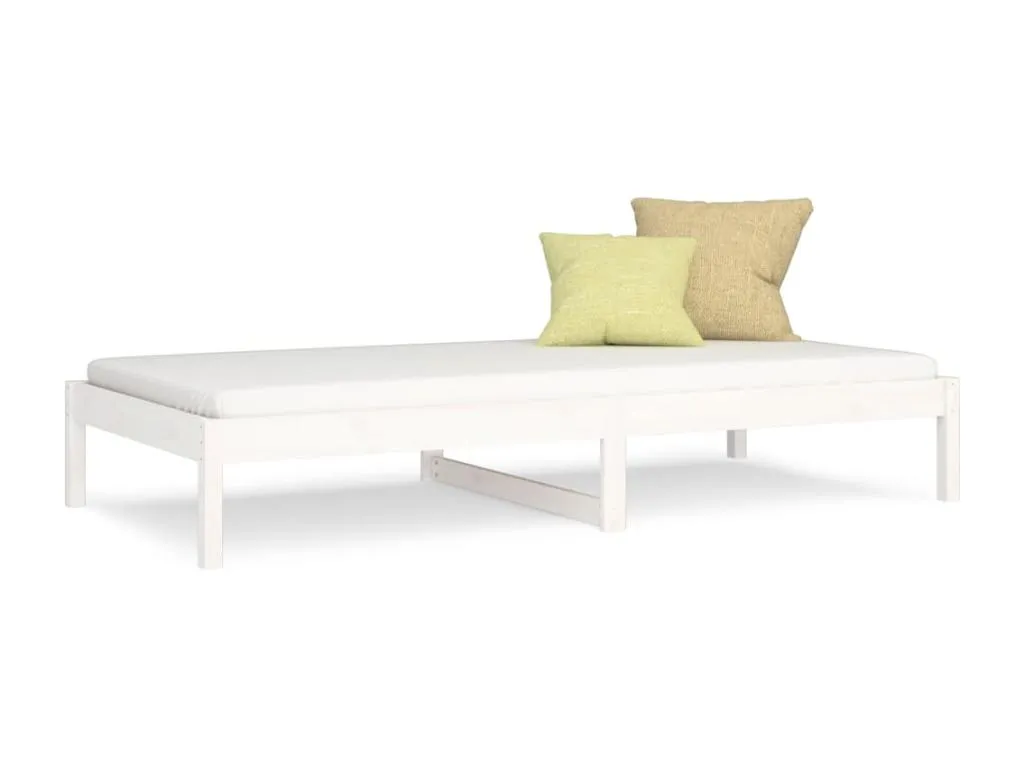 Sofá cama Blanco 90x190 cm Individual Andreuworldcasa maciza de Andreuworldcasa