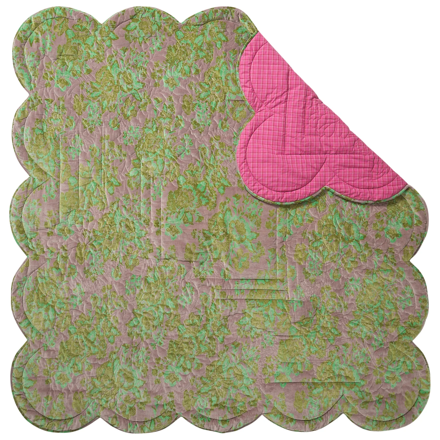 Valeria Scalloped Quilted Bedcover