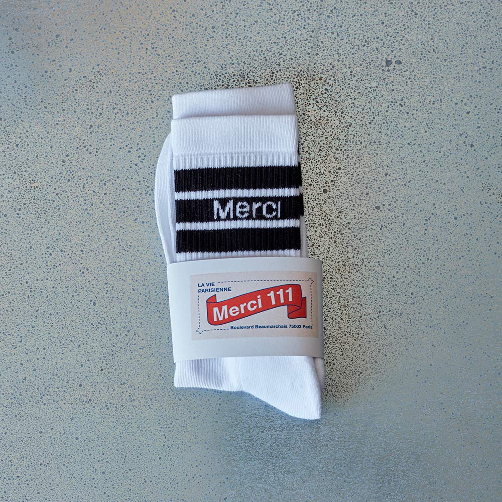 Merci - Chaussettes en coton - Noir