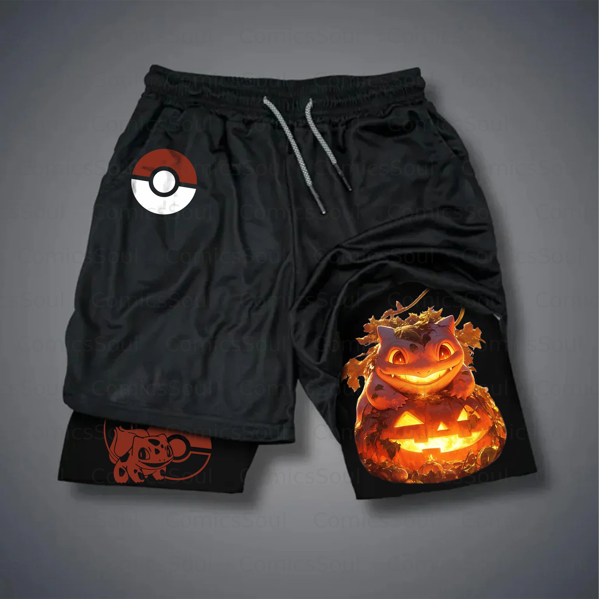 Unisex Casual Halloween Anime Streetwear Shorts