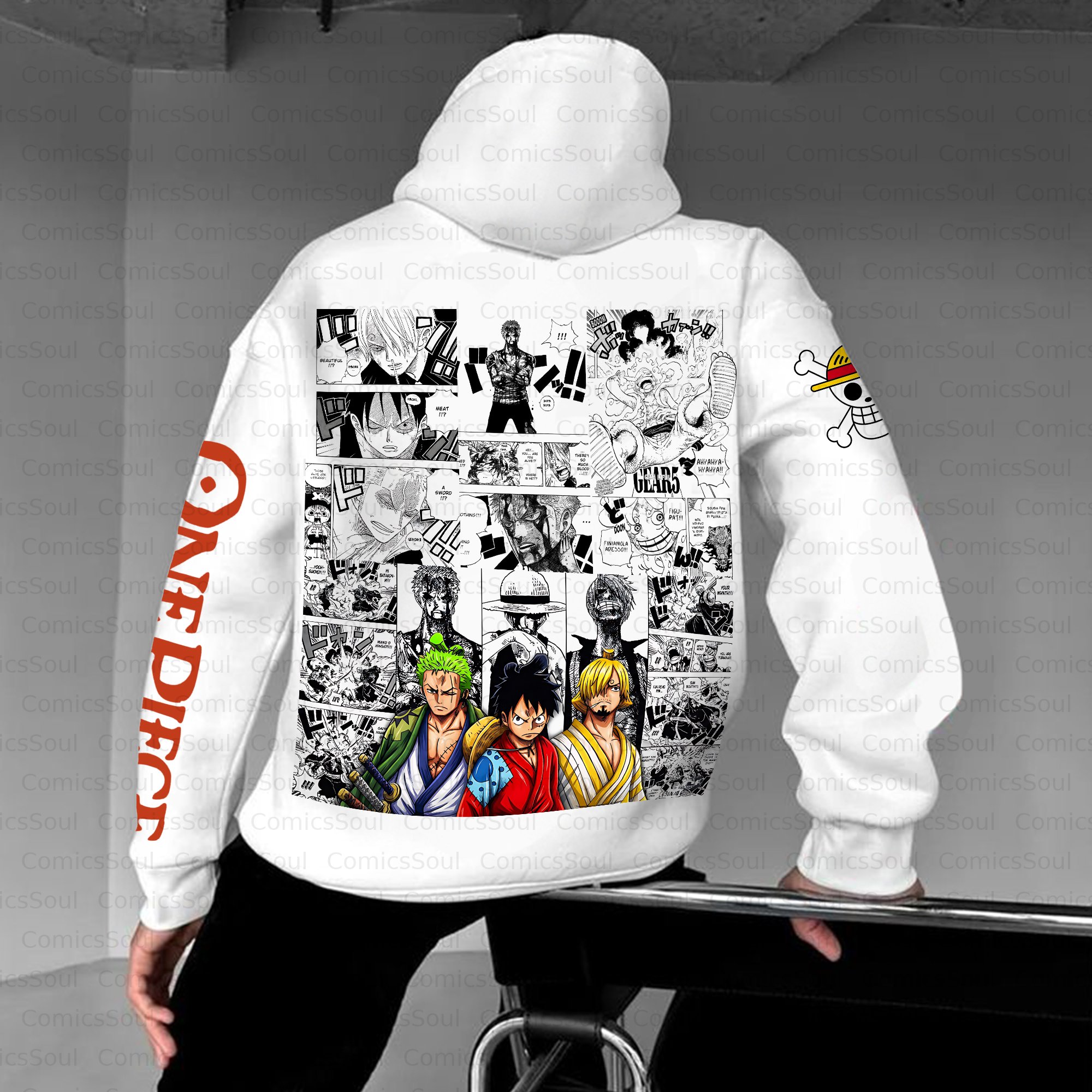 Unisex Anime Inspired Vintage Plush Hoodie