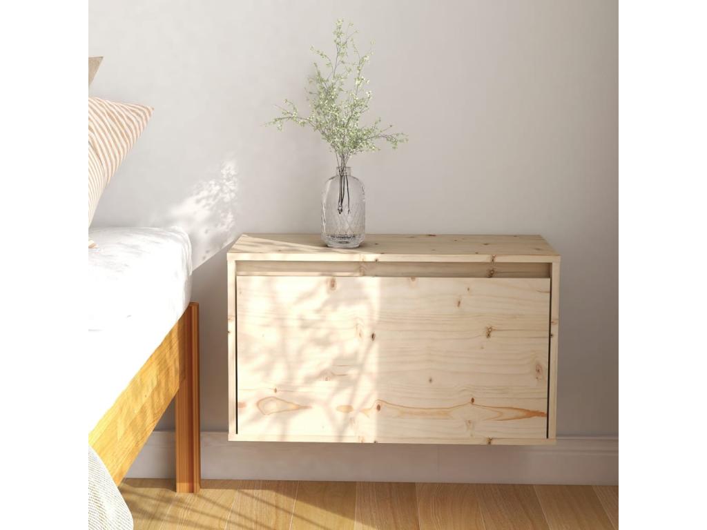 Armario de pared de madera maciza de pino 60x30x35 cm