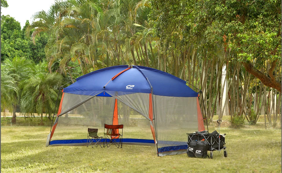 CAMPROS Screen House Canopy Tent, Blue, 12' x 10', 90in Center Height - Image 7 CAMPROS Screen House Canopy Tent, Blue, 12' x 10', 90in Center Height - Image 7