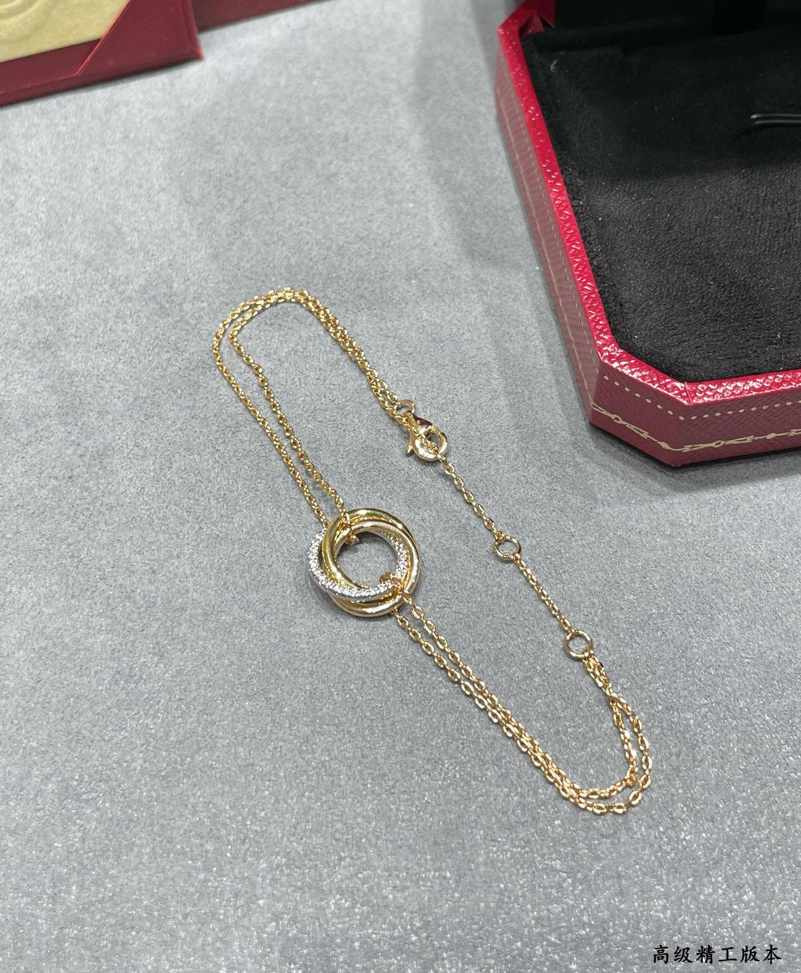 Cartier Diamond Trinity Chain Bracelet - Original Replica Club