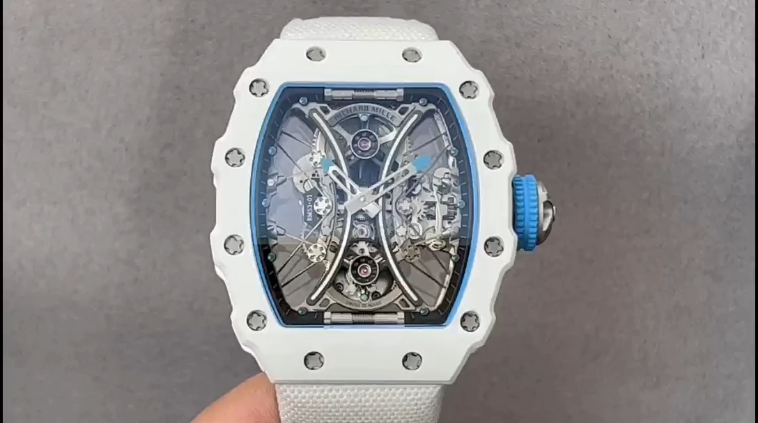 Richard Mille RM053-01 Pablo MacDonough Skeleton Dial White Rubber Strap