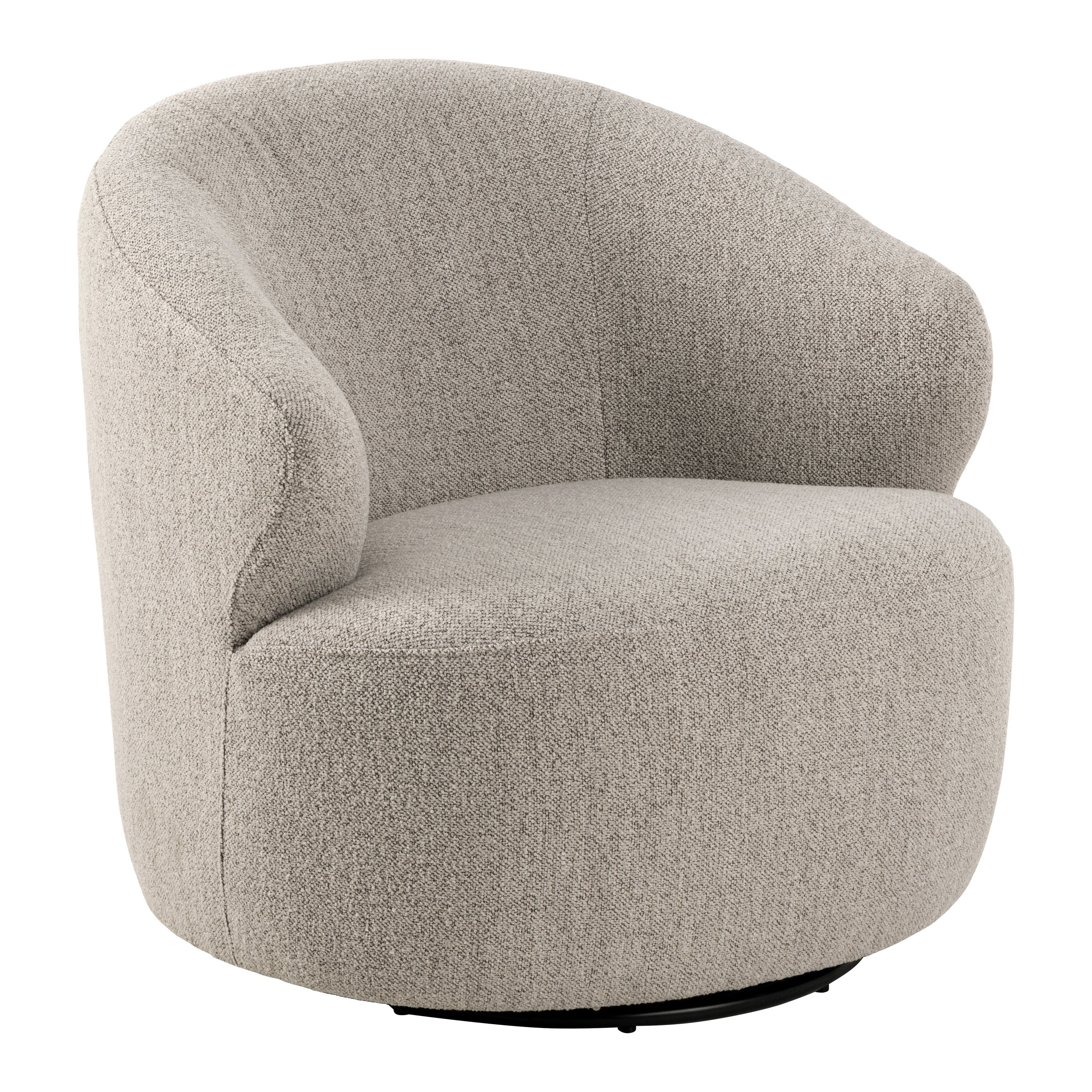 Blokker Hug Draaibare Fauteuil - Bouclé - Greige