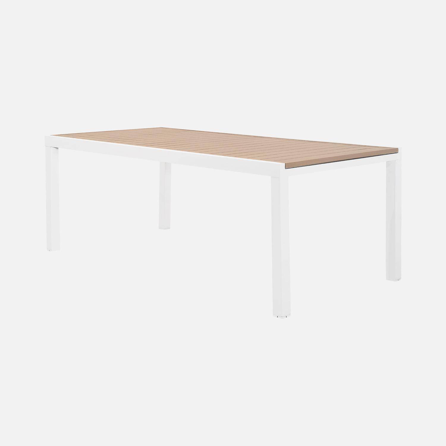 Elora - Mesa de jardín extensible de aluminio, 12 plazas