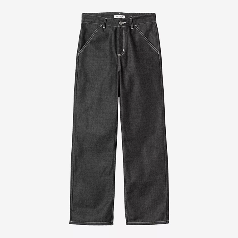 Carhartt WIP - Pantalon W Simple Melbourne - Noir Rigide