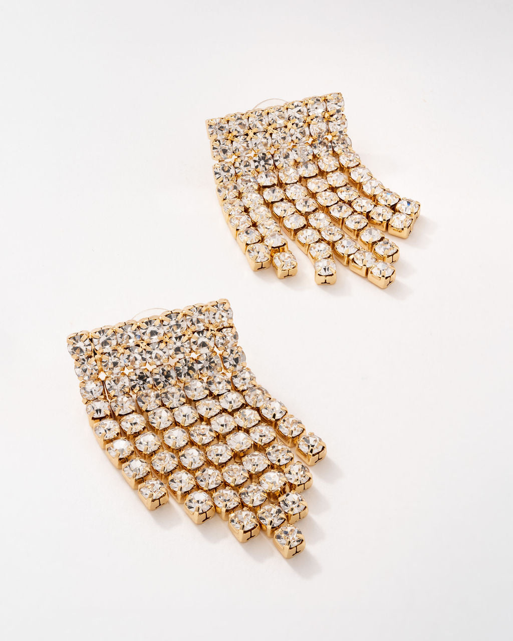 Raining Diamonds Drop Earrings - Gold - Se7enfashion