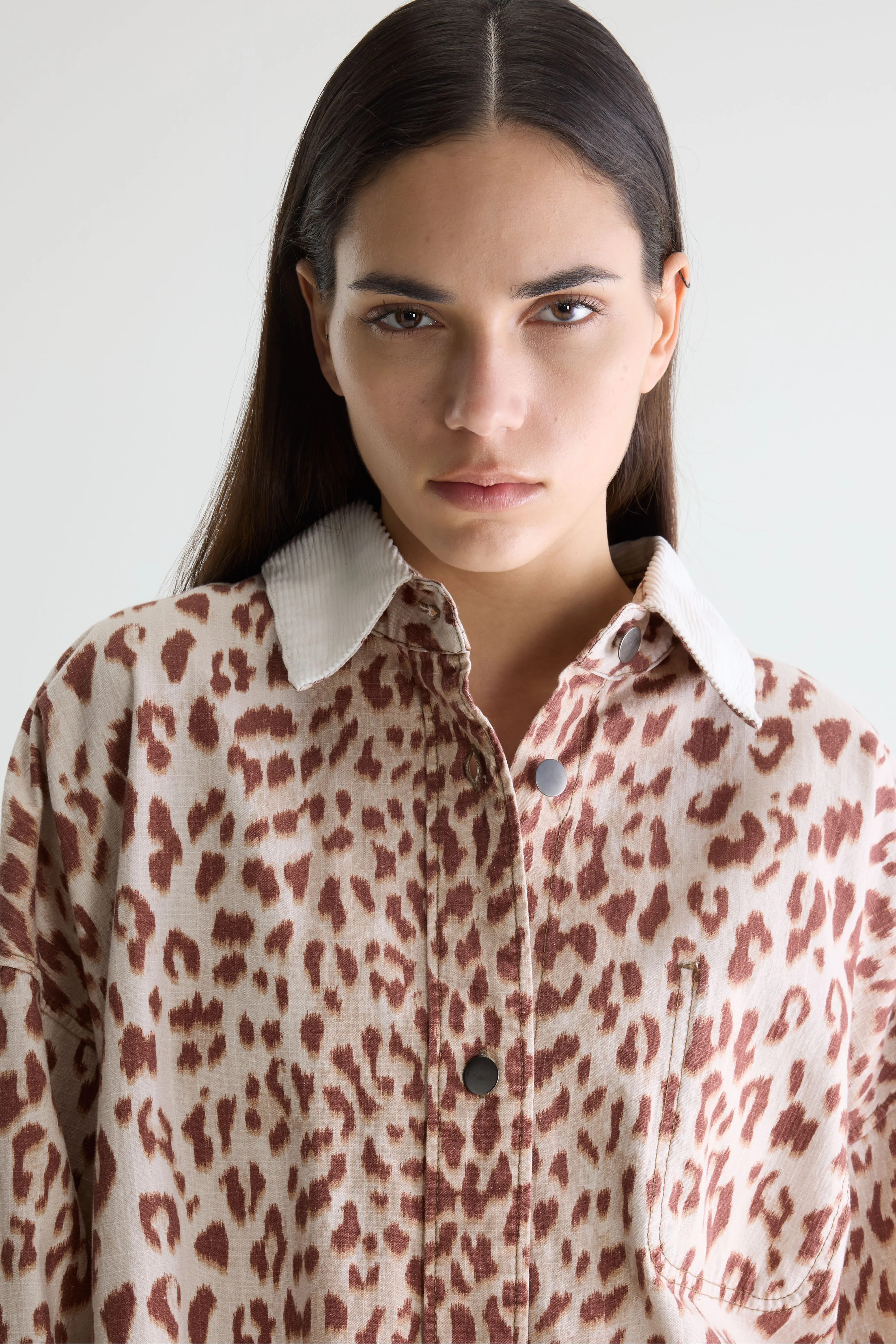 Bellerose Wandy leopard-print overshirt (261 / W / COMBO A)