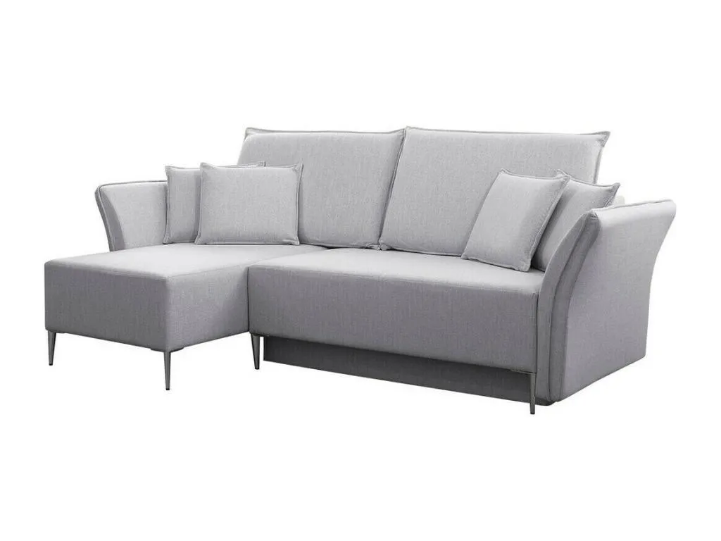 Sofá rinconero Hogarve 146 Gris Función de descanso Caja de ropa de cama 247x142cm mmzo01455