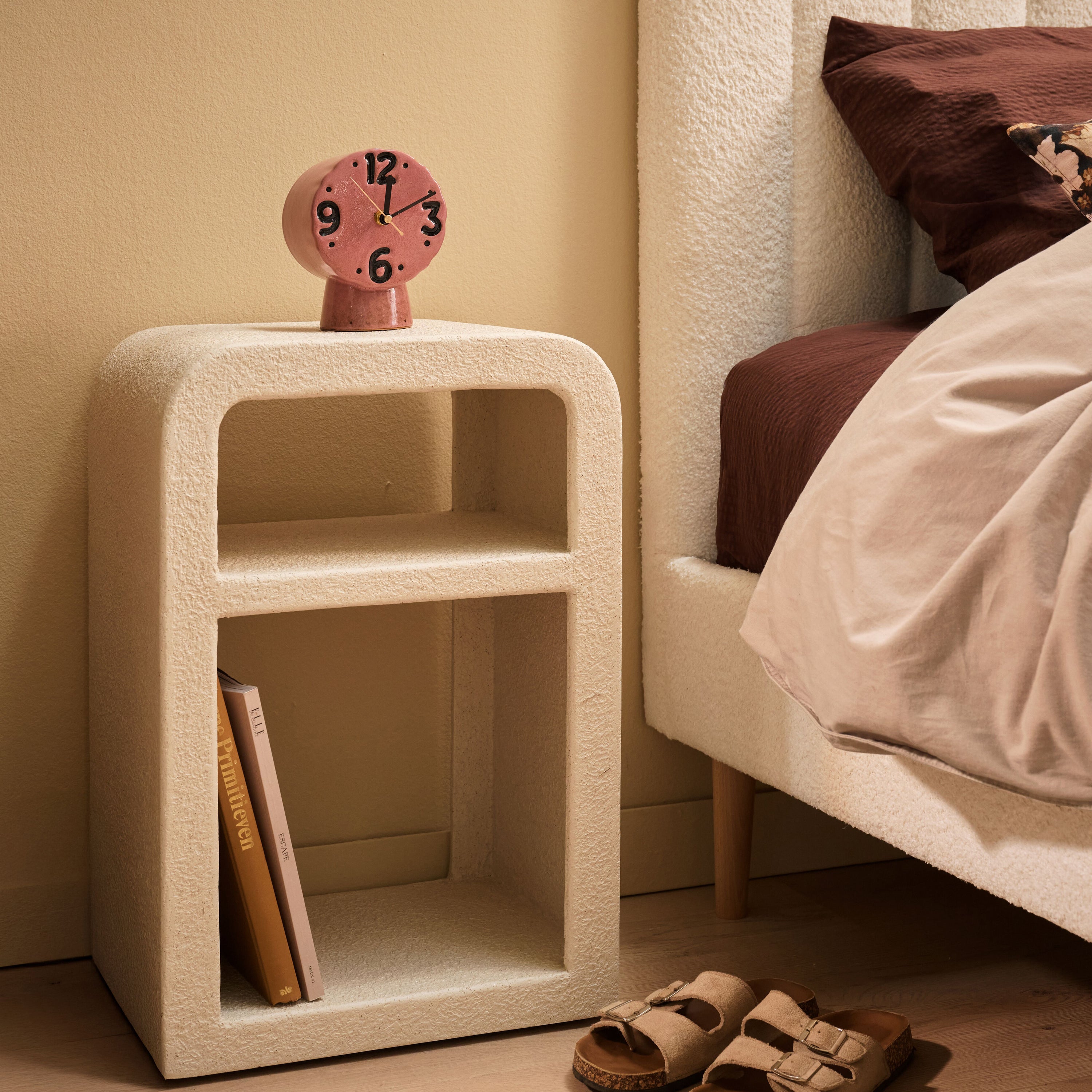 Blokker Mara Bedframe 160 x 200 cm - Bouclé / Ivoor