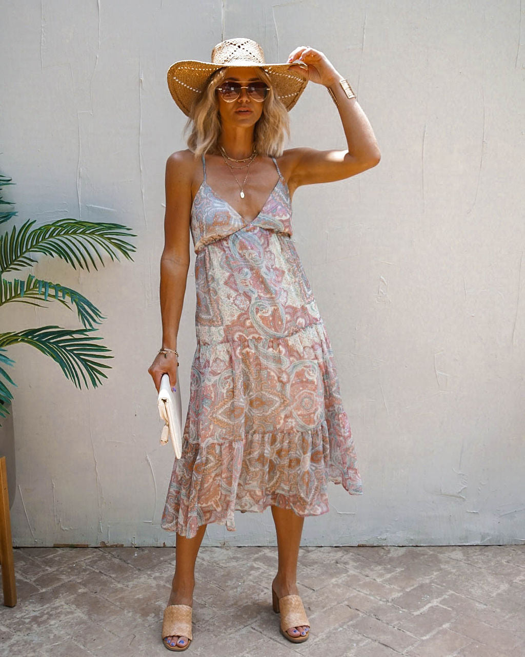 Costantino Paisley Midi Dress - FINAL SALE - Se7enfashion