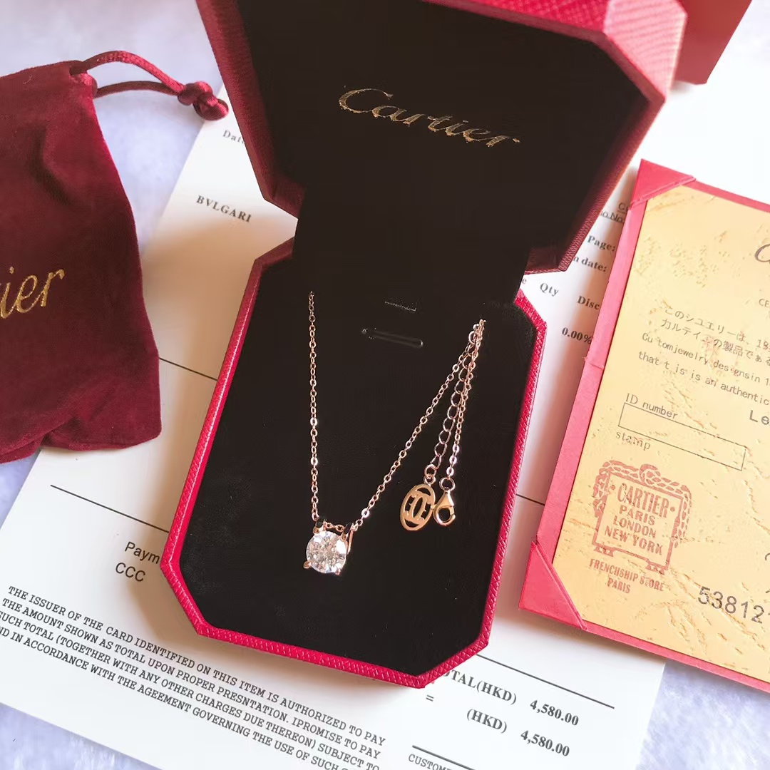 Cartier Diamond Pendant Necklace - Original Replica Club