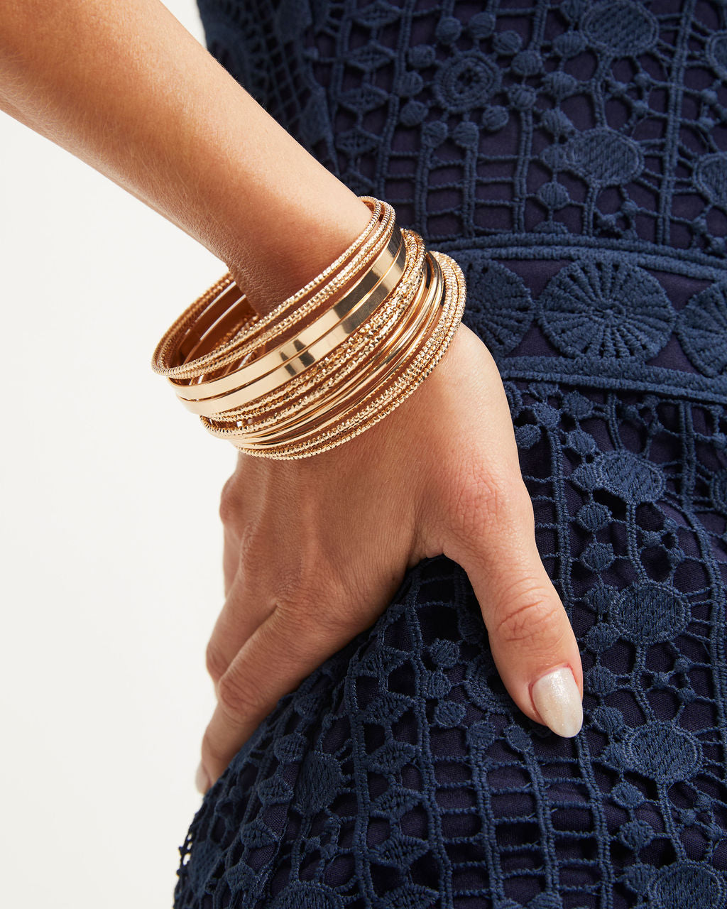 Karter Bangle Set - Gold - Se7enfashion