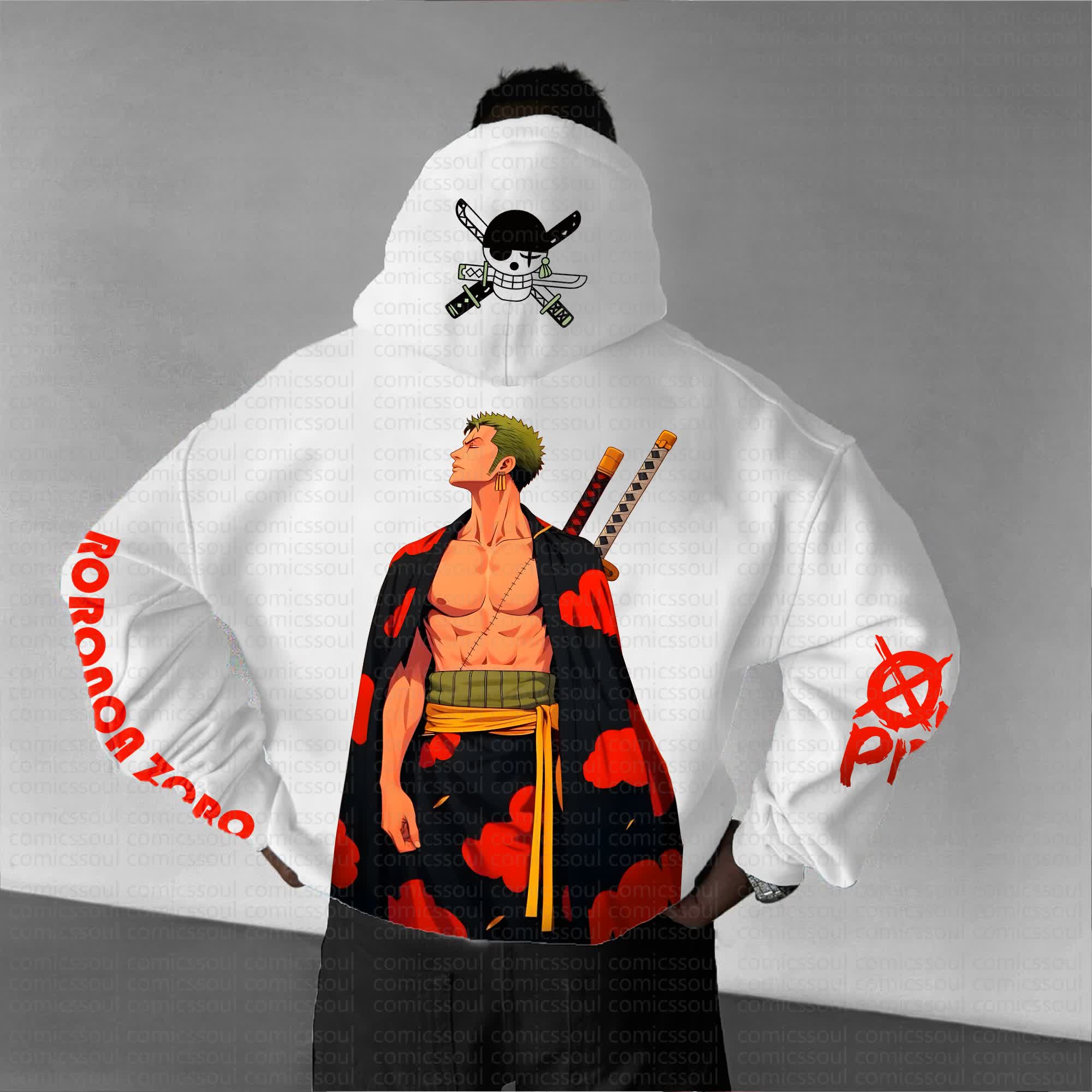Unisex Anime Graphic Streetwear Vintage Hoodie丨Comicssoul