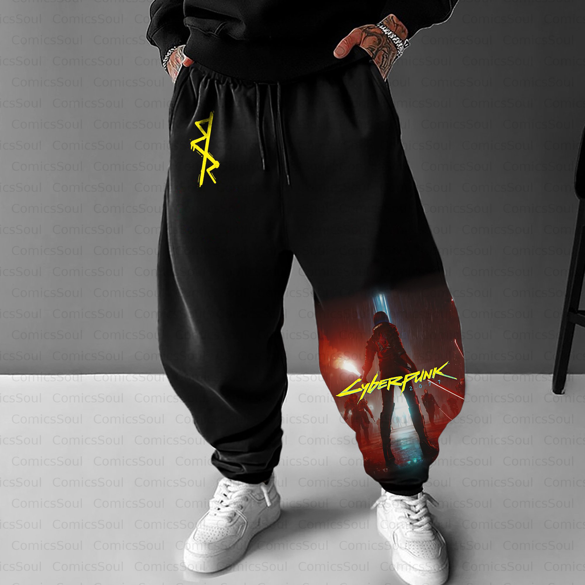 Unisex Casual Anime Streetwear Pant