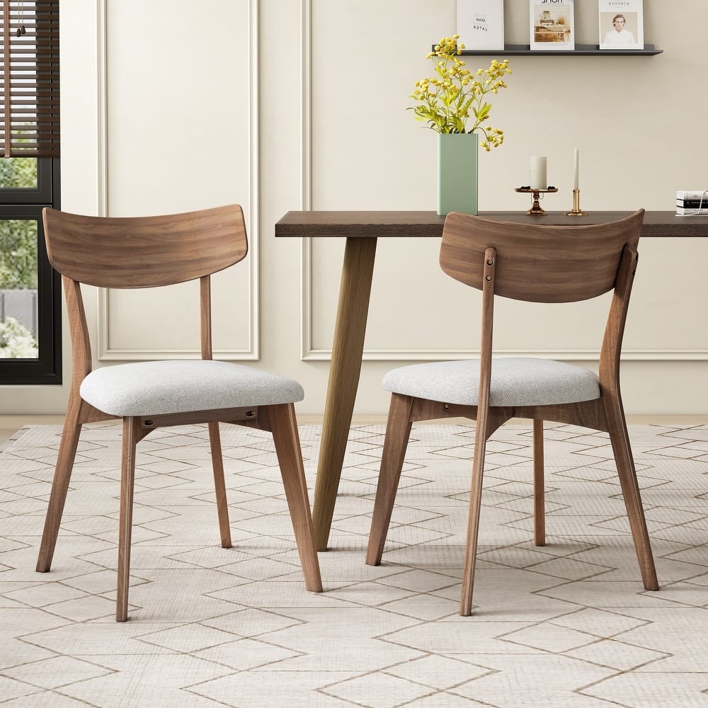 WAYFAIR Christopher Knight Home Chazz Mid-Century Upholstered Dining Chairs (Set Of 2)