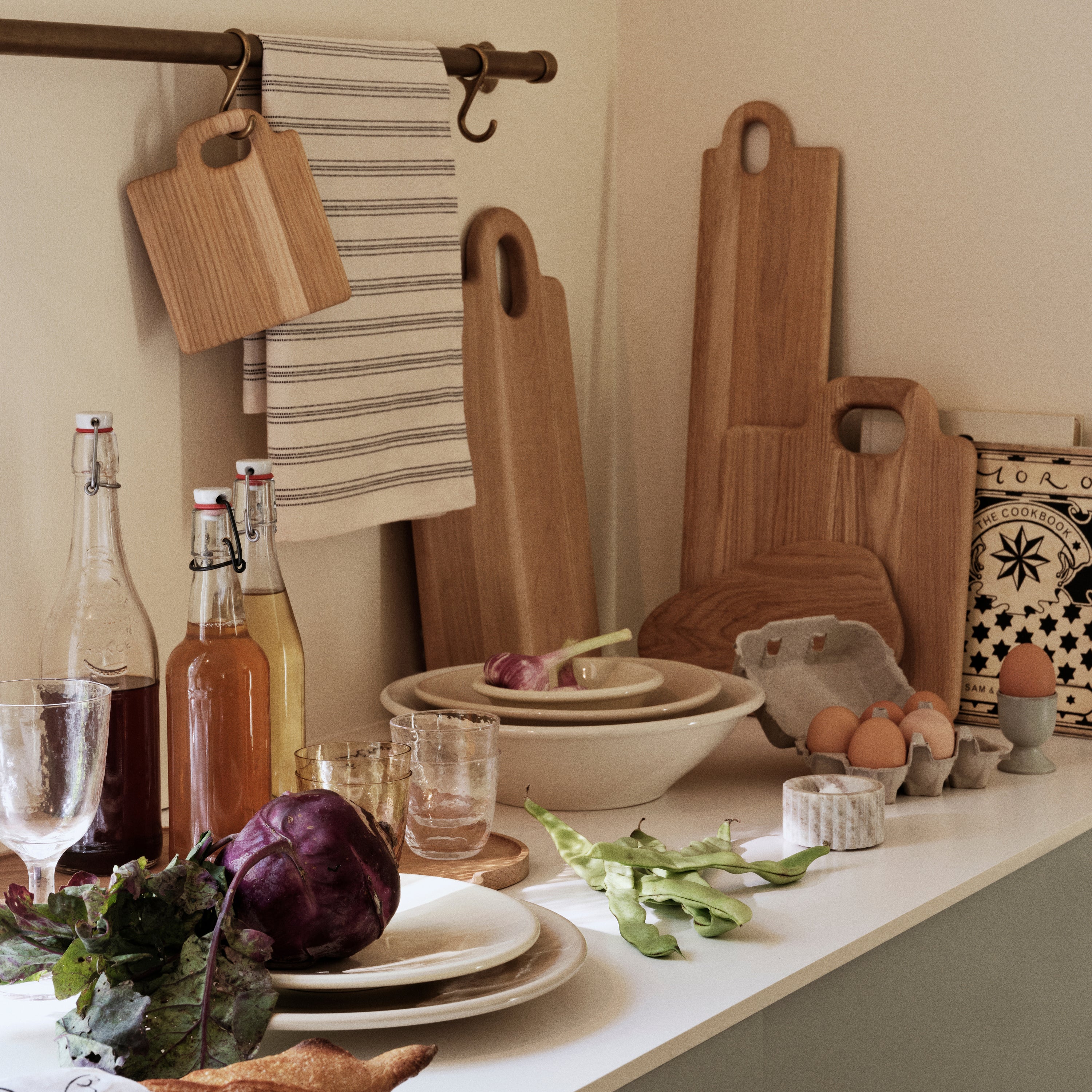 Broste Copenhagen Olina Snijplank 14 x 57 cm - Hout