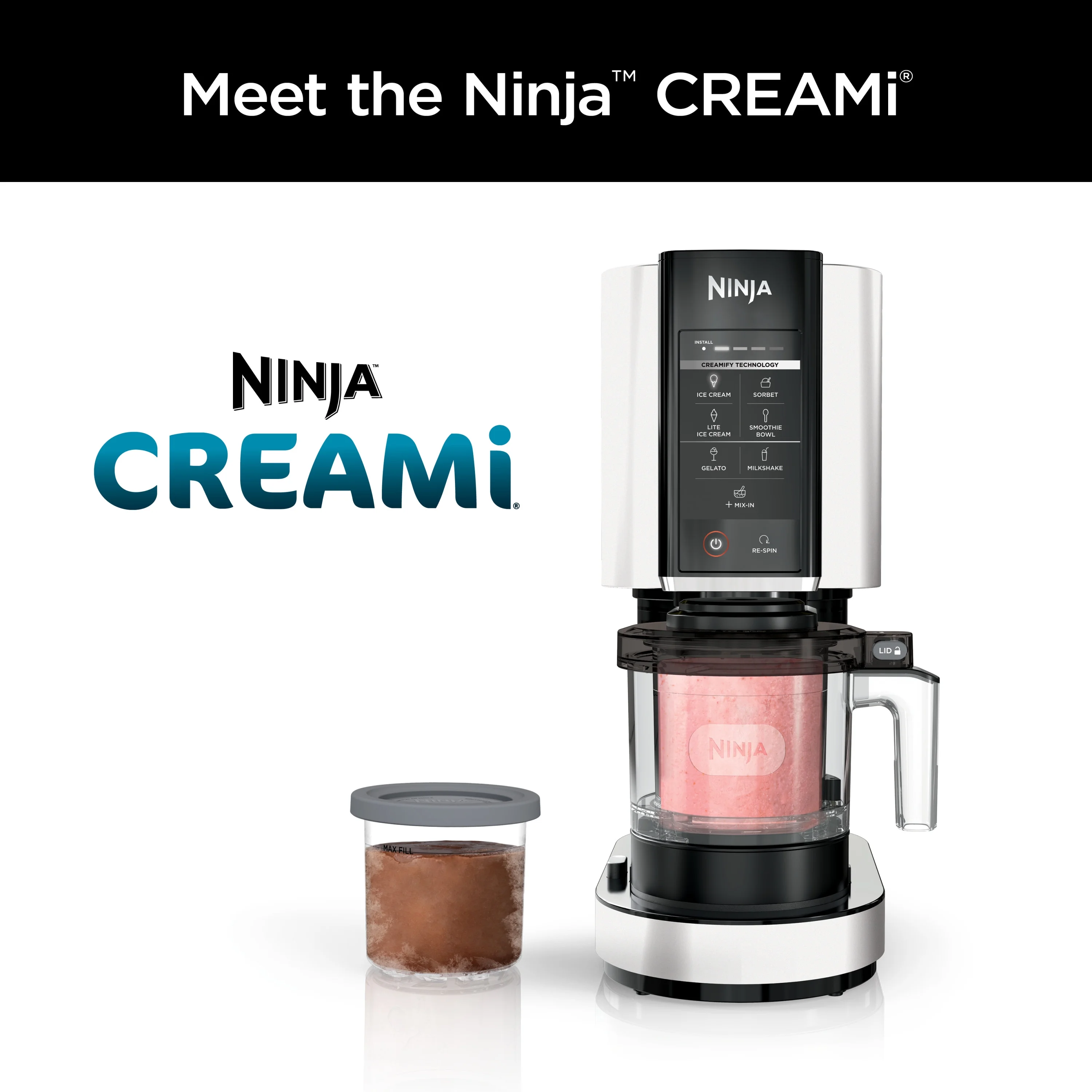 Ninja?? CREAMi??, Ice Cream Maker and Frozen Treat Maker with 7 One-Touch Programs, NC300WMWH - Image 2