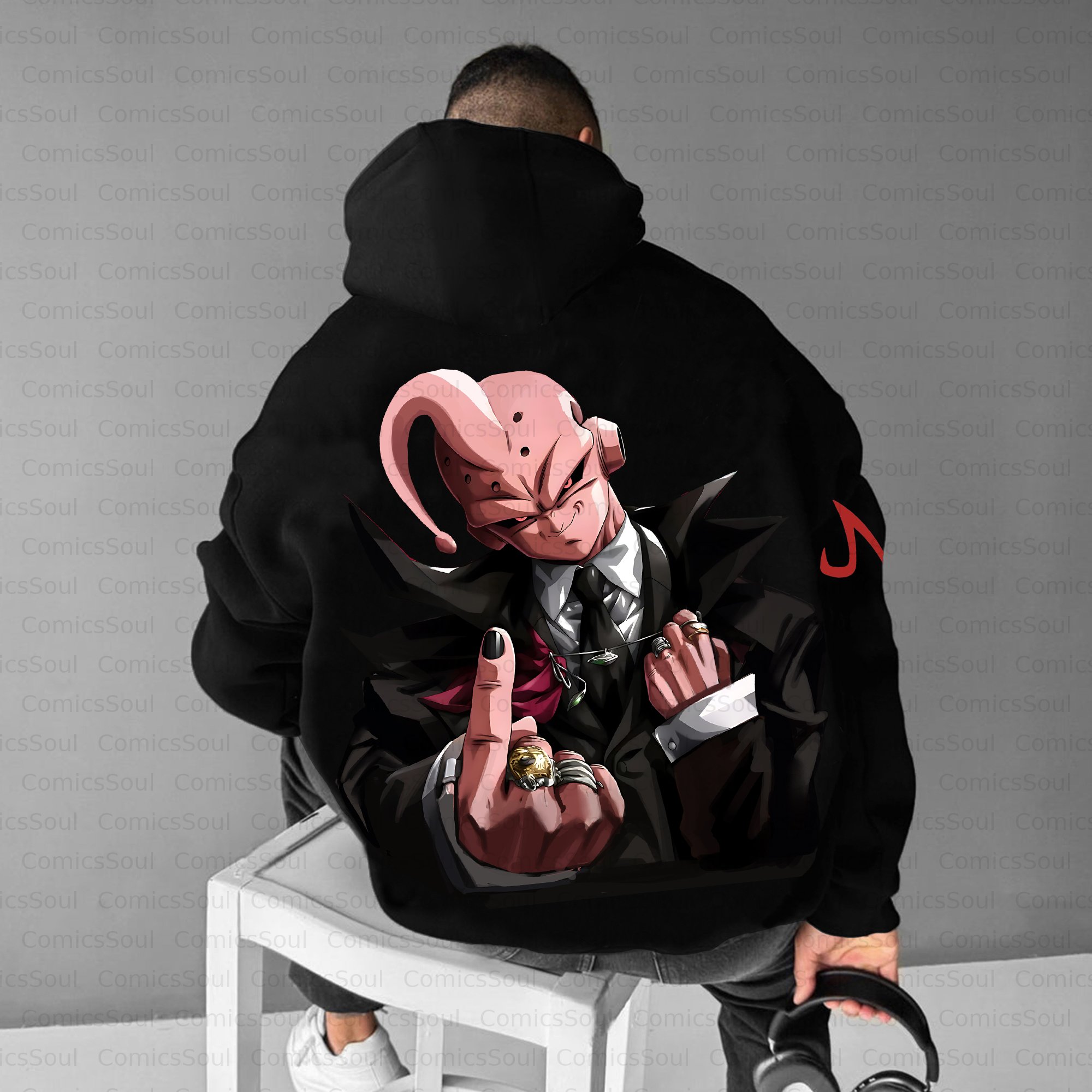 Unisex Anime Inspired Vintage Plush Hoodie