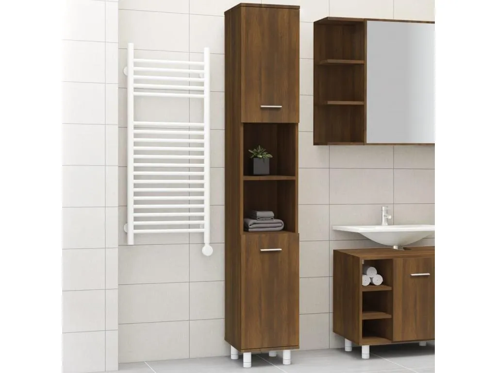 Armario de baño Decoencanto contrachapada Decoencanto marrón 30x30x179 cm