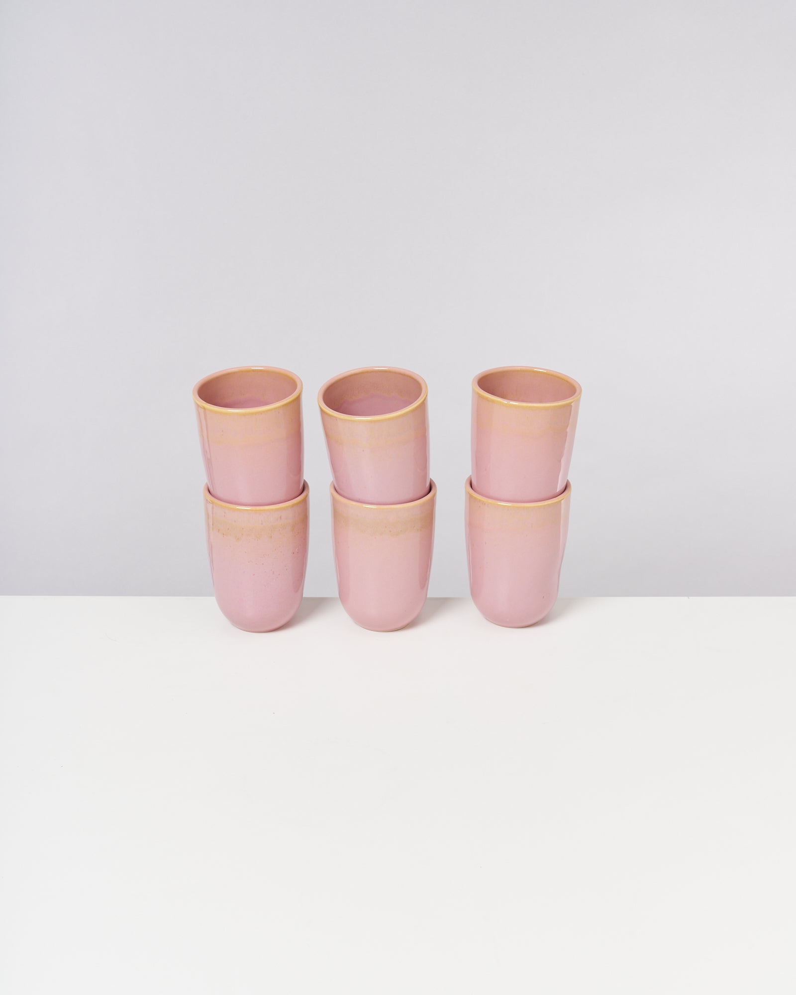 Copa Alto Becher groß gelb rosé