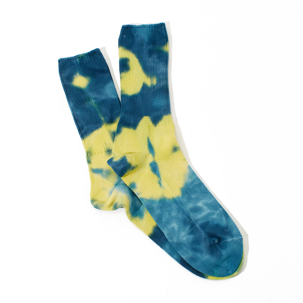Anonymous ISM - Chaussettes Tie & Dye - Bleu 32
