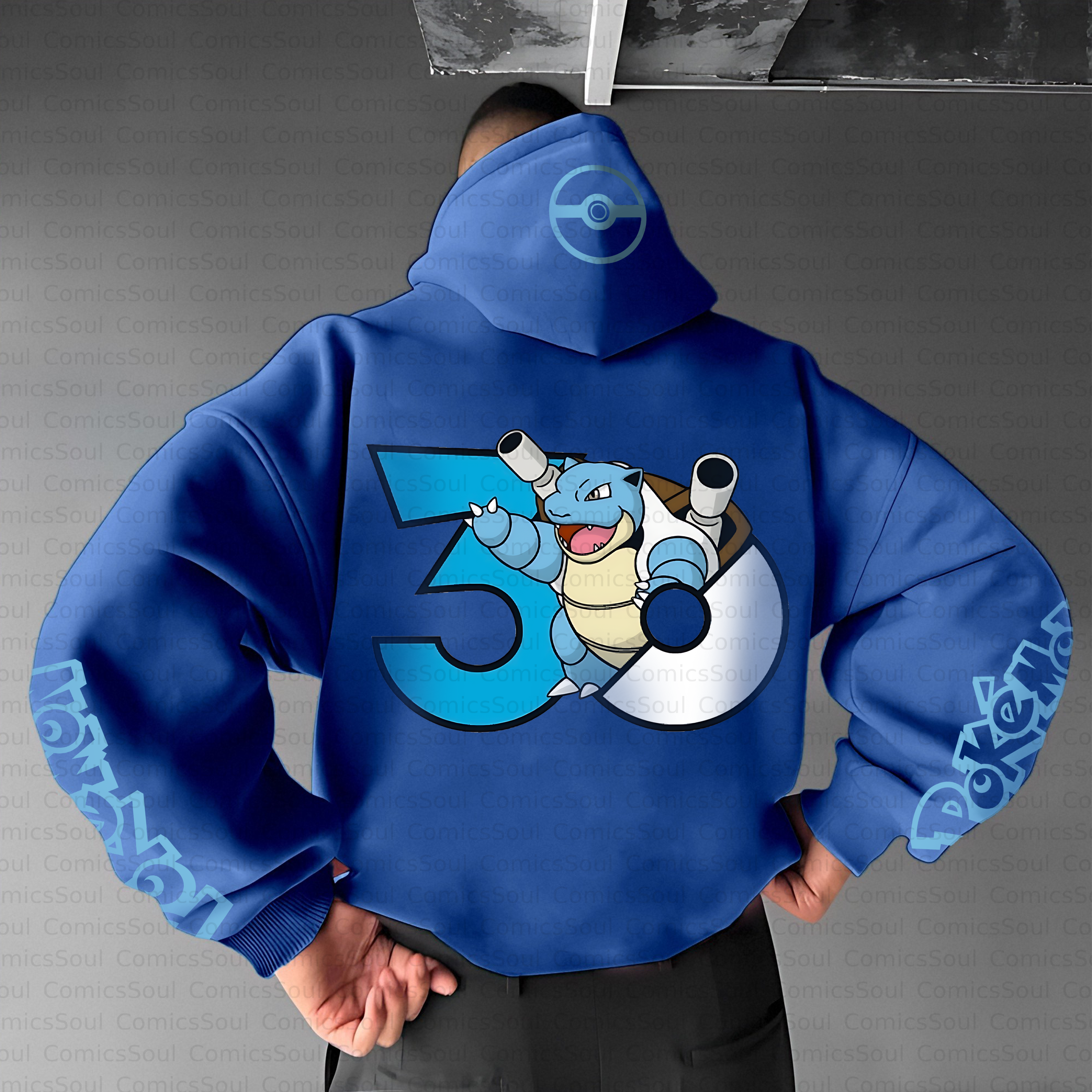 Unisex Anime Inspired Vintage Plush Hoodie