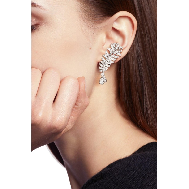 Replicate PLUME DE CHANEL EARRINGS(1:1 replica) - Original Replica Club
