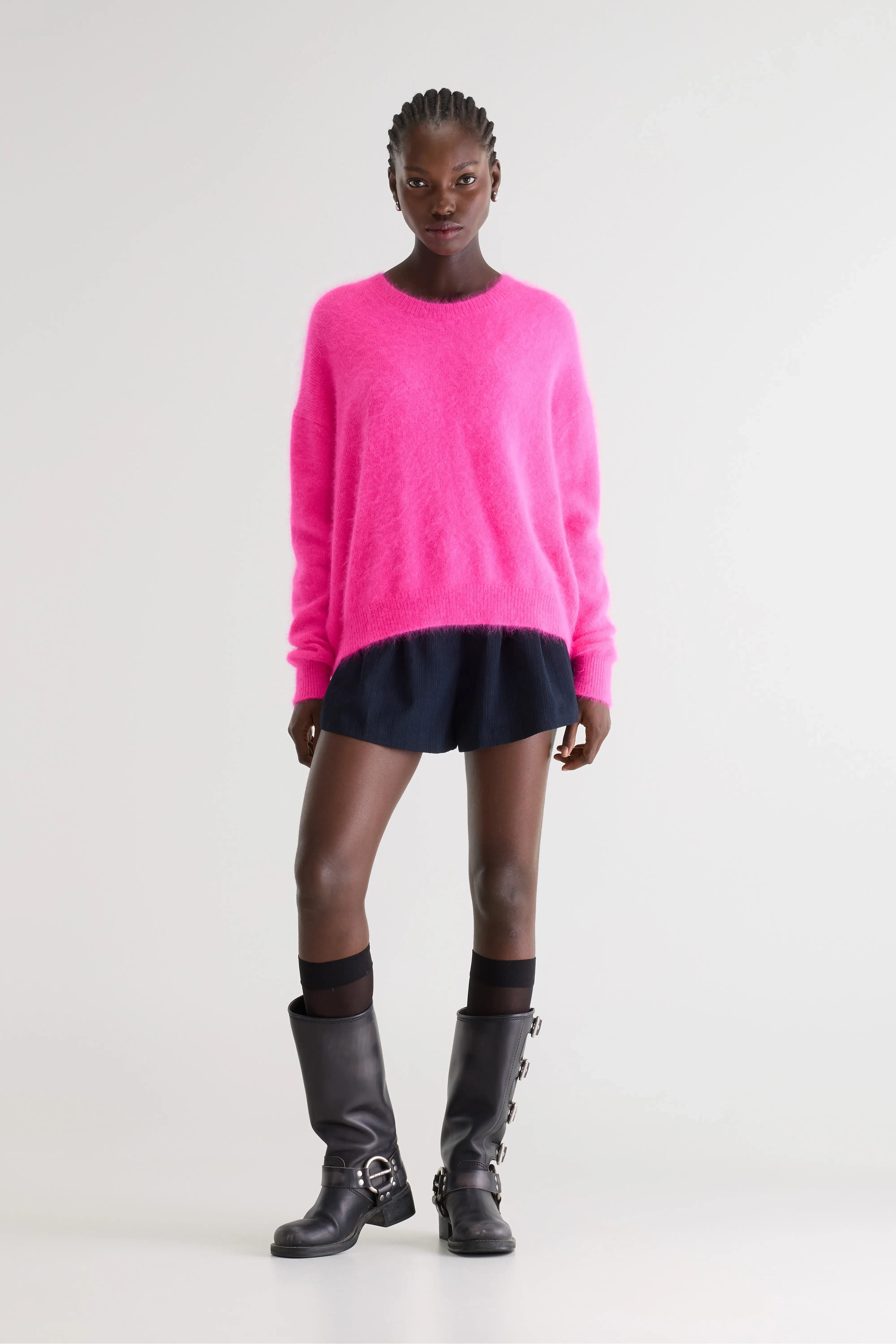 Bellerose Datus angora-blend sweater (261 / W / FLUO PINK)