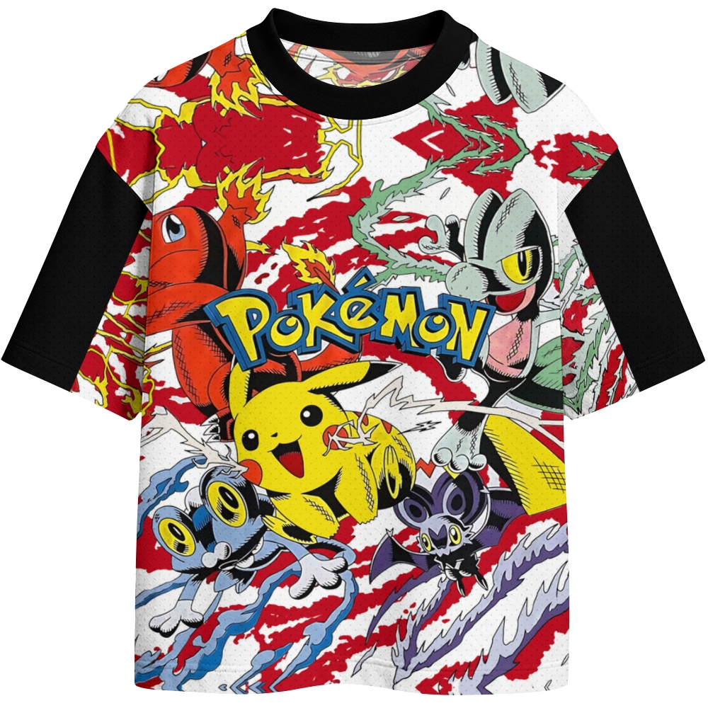Pokémon Crew Neck Football Jersey