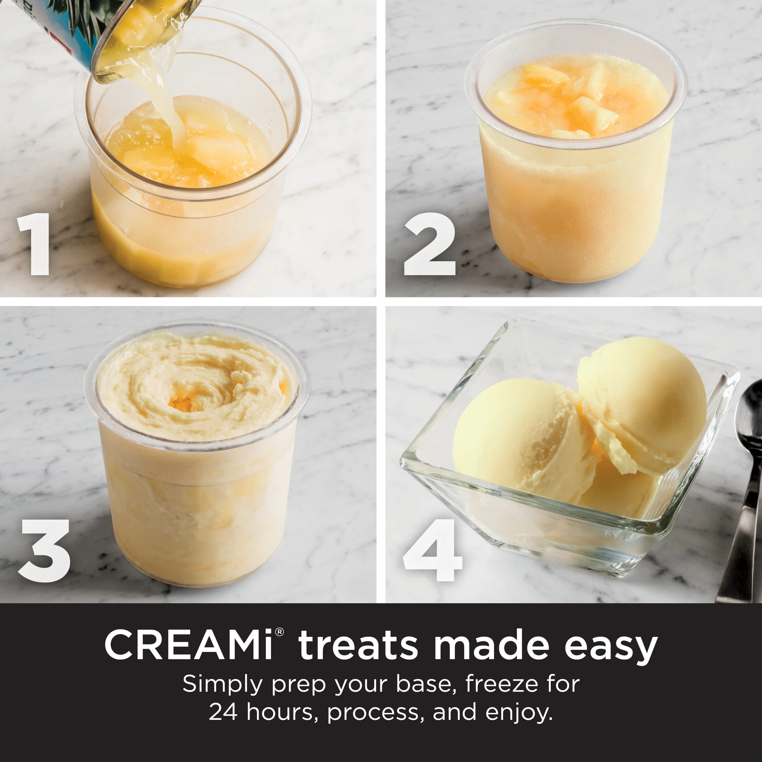 Ninja CREAMi Ice Cream Maker, for Gelato, Mix-ins, Milkshakes, Sorbet, Smoothie Bowls & More, 5 One-Touch Programs, with (2) 16 oz Pint Containers & Lids, Perfect for Kids, White, NC300WH - Image 8