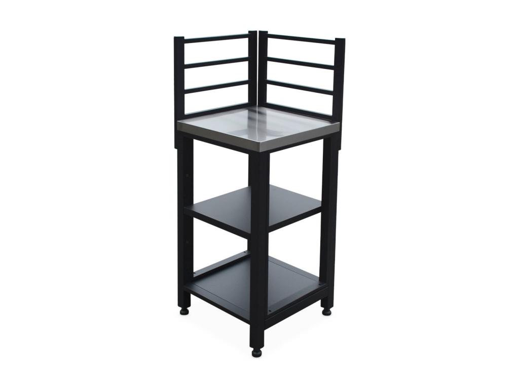 Cocina Hogarmagic xterior de acero 2 Hogarmagic stantes, 48.5cm negro