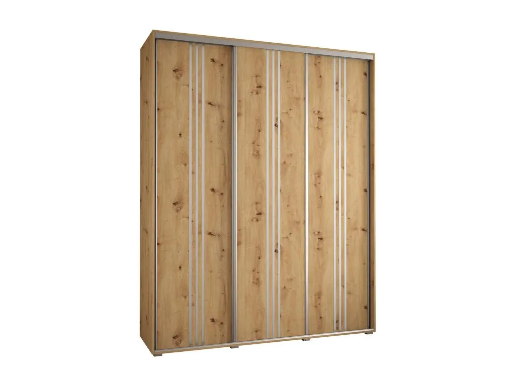 ARMARIO Homepleno 6 DE PUERTAS CORREDERAS 235.2/200/45 3 puertas (Artisan/Artisan/Plata) hhtr67999