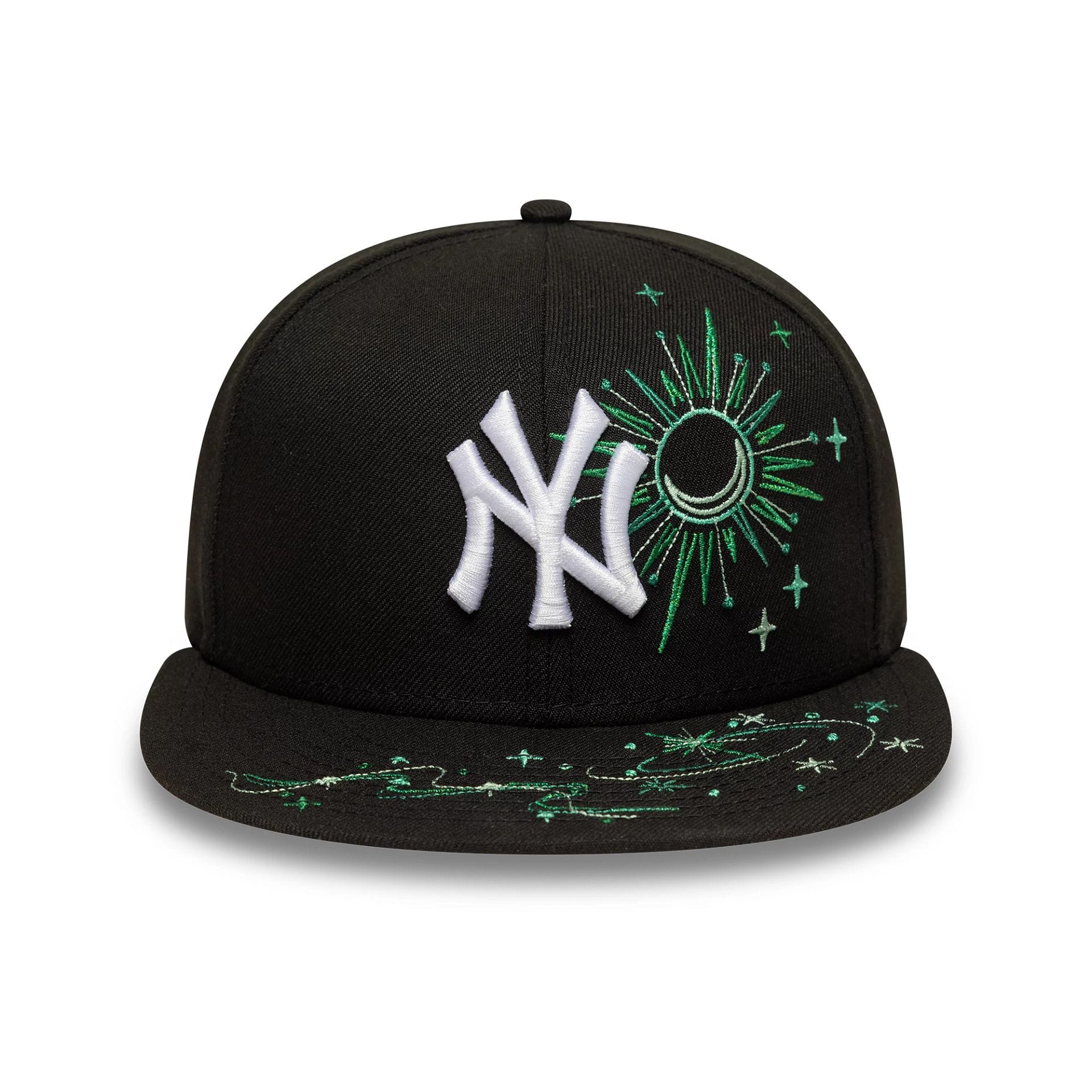 New Era New York Yankees Celestial 59FIFTY Fitted Hat - Black/Green - Byluuna Headwear